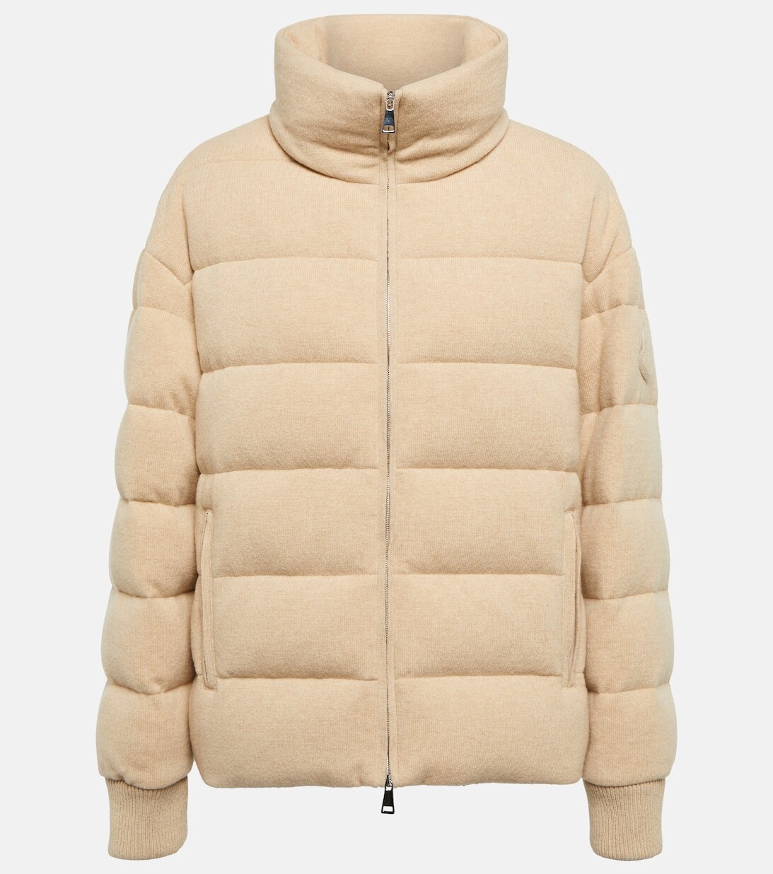 

Пуховик Cayeux из смесовой шерсти MONCLER, бежевый