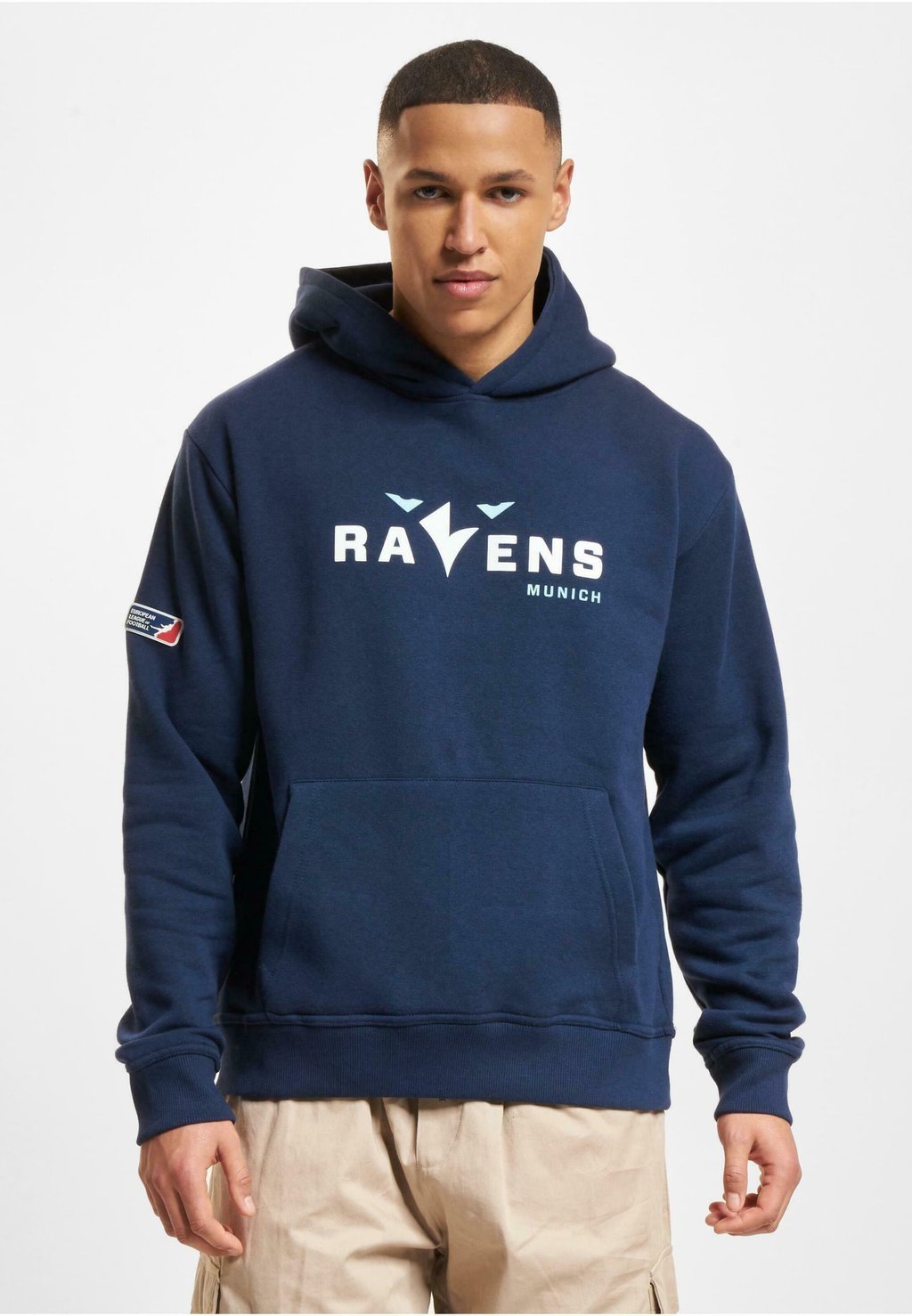 

Толстовка с капюшоном SHOP X EUROPEAN LEAGUE OF FOOTBALL MUNICH RAVENS DEF, синий