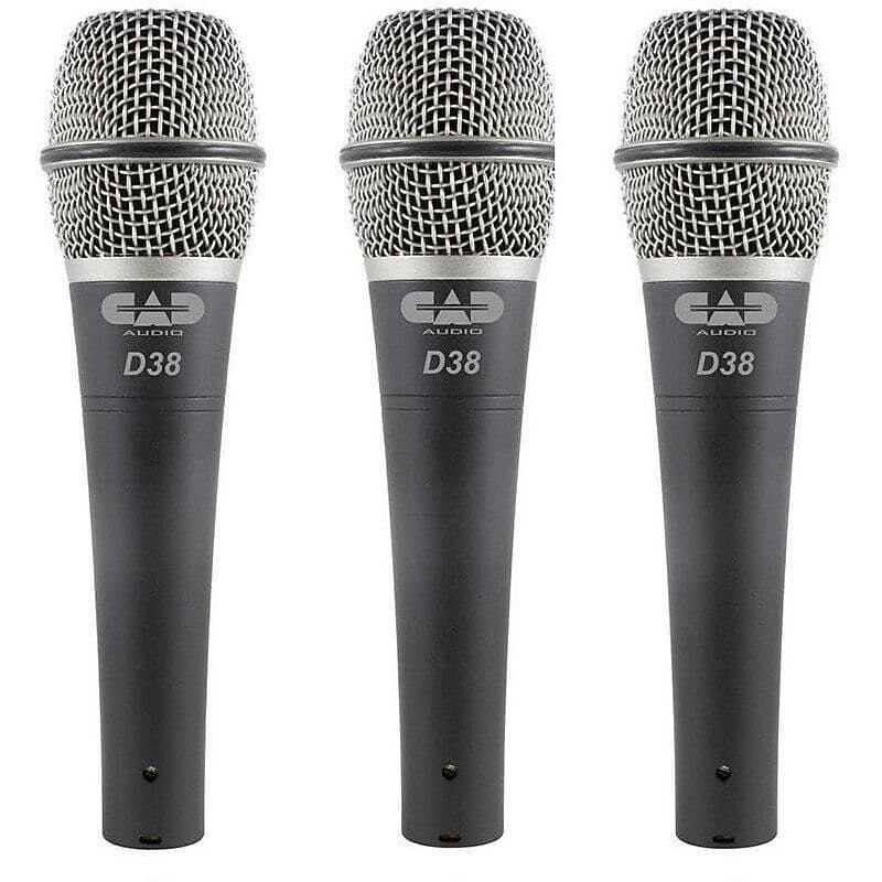 

Динамический микрофон CAD D38X3 Supercardioid Dynamic Mic (3-Pack)