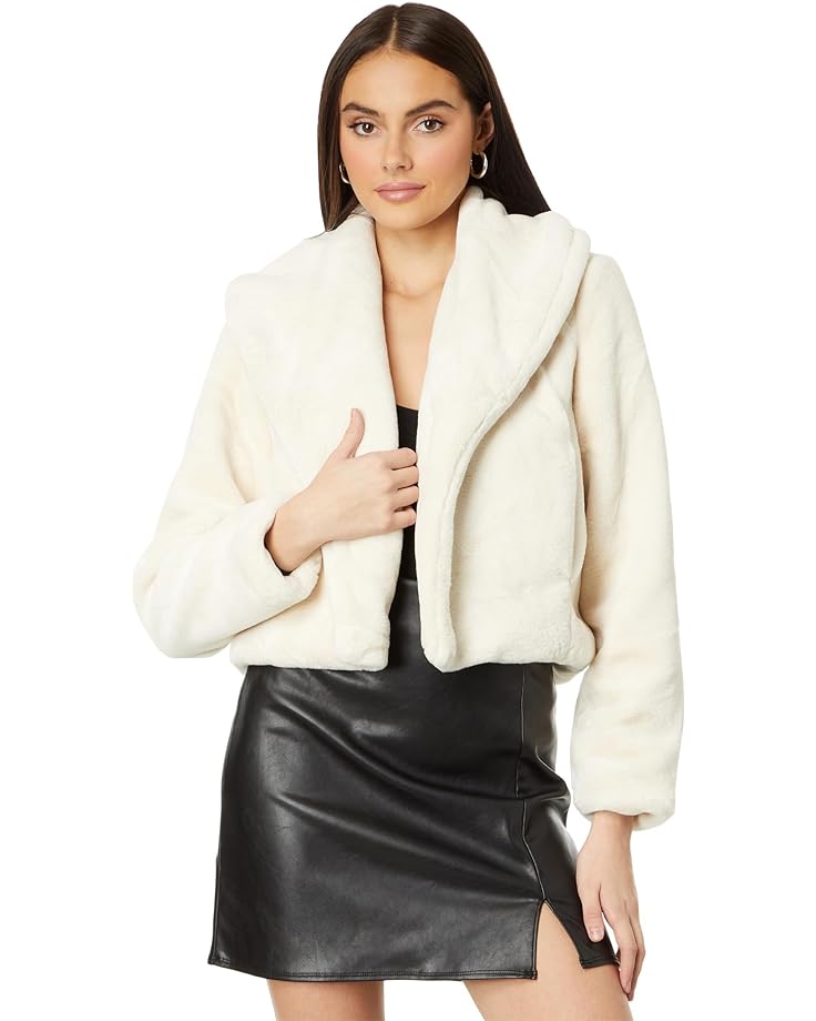 Куртка Blank NYC Faux Fur Cropped, цвет Snow Queen