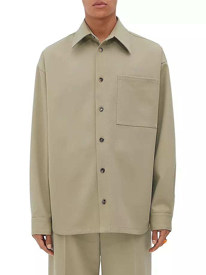 

Рубашка стрейч Graine De Poudre Bottega Veneta, цвет travertine