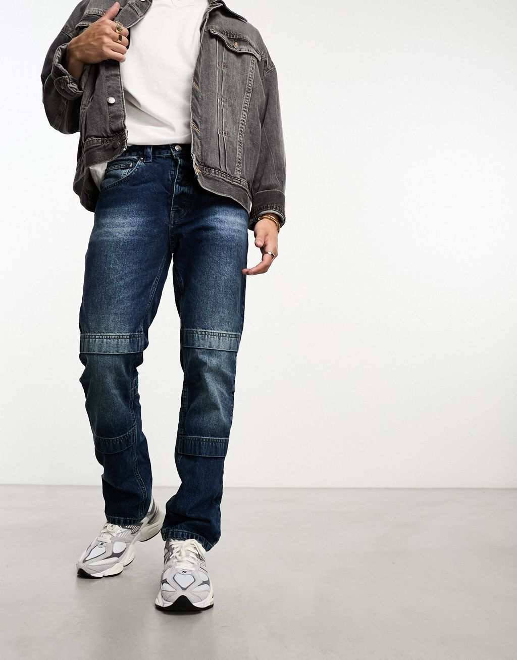

Синие прямые джинсы ASOS DESIGN 2000 года