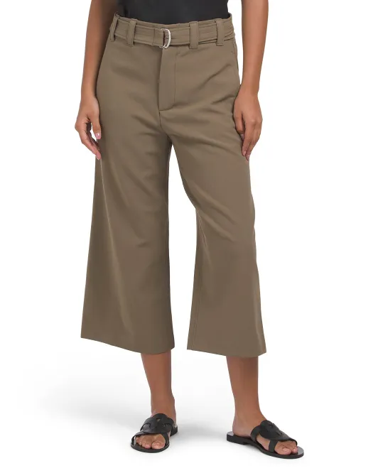 

Брюки с поясом Zara, цвет Khaki