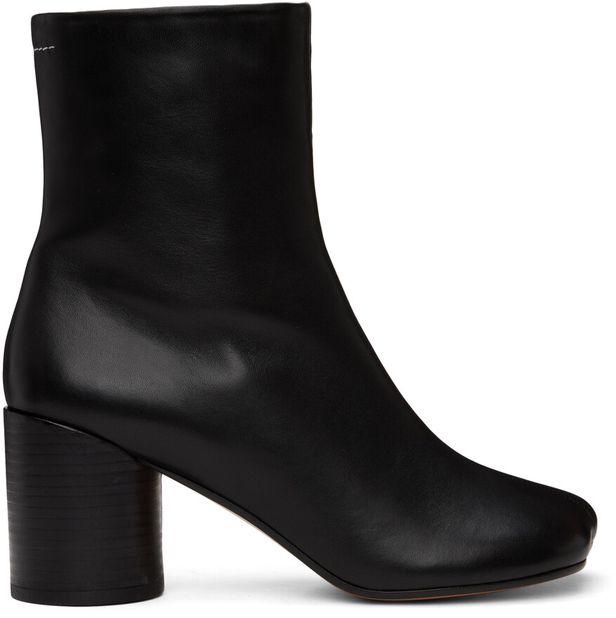 

Черные анатомические ботинки MM6 Maison Margiela