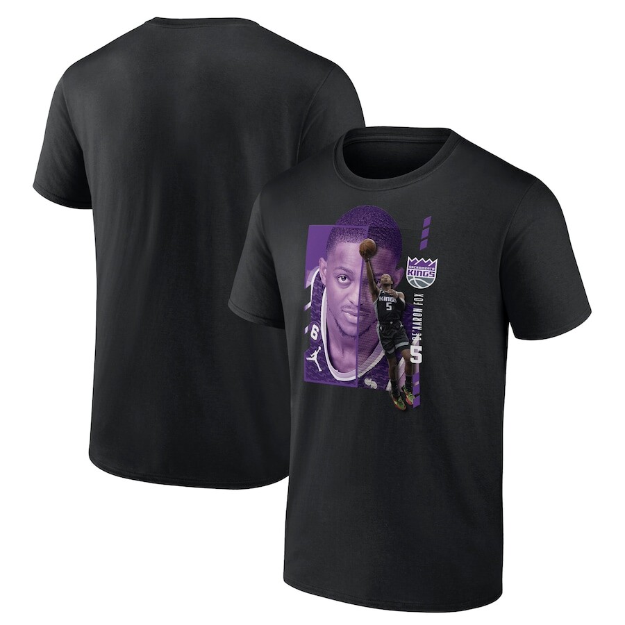 

Футболка с именем и номером Fanatics Branded Sacramento Kings, черный