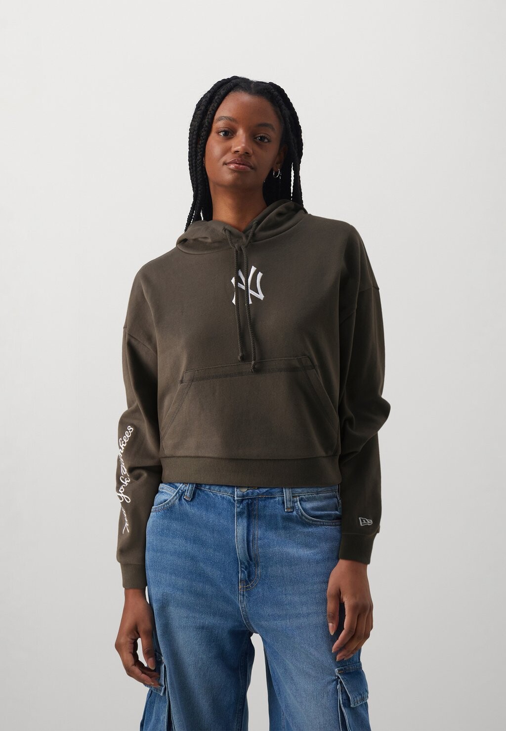 

Толстовка Female Mlb Lifestyle Crop Hoody New Era, коричневый
