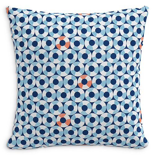 Декоративная подушка «Плавает в бассейне», 22 x 22 дюйма Cloth & Company, цвет Blue