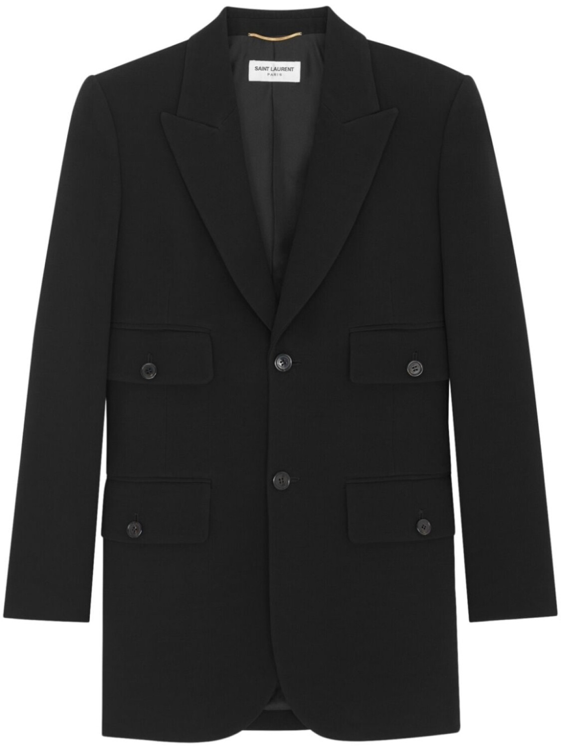 

Saint Laurent однобортный пиджак, черный