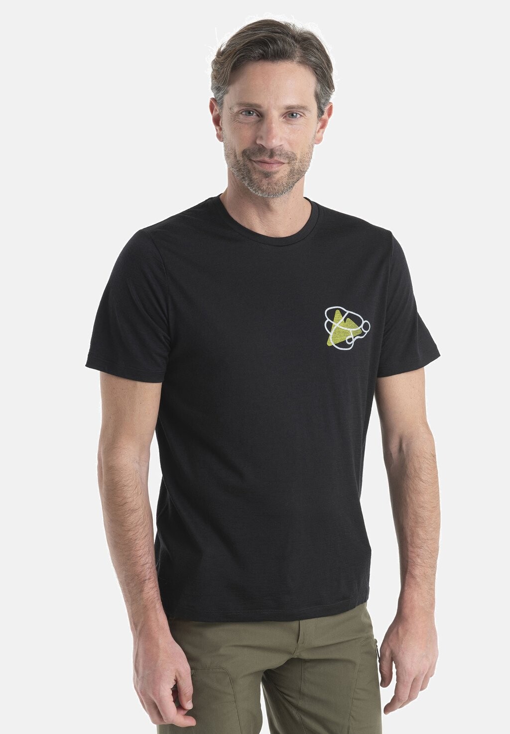 

Футболка с принтом Merino 150 Tech Lite Ii Ss Tee Community Icebreaker, черный