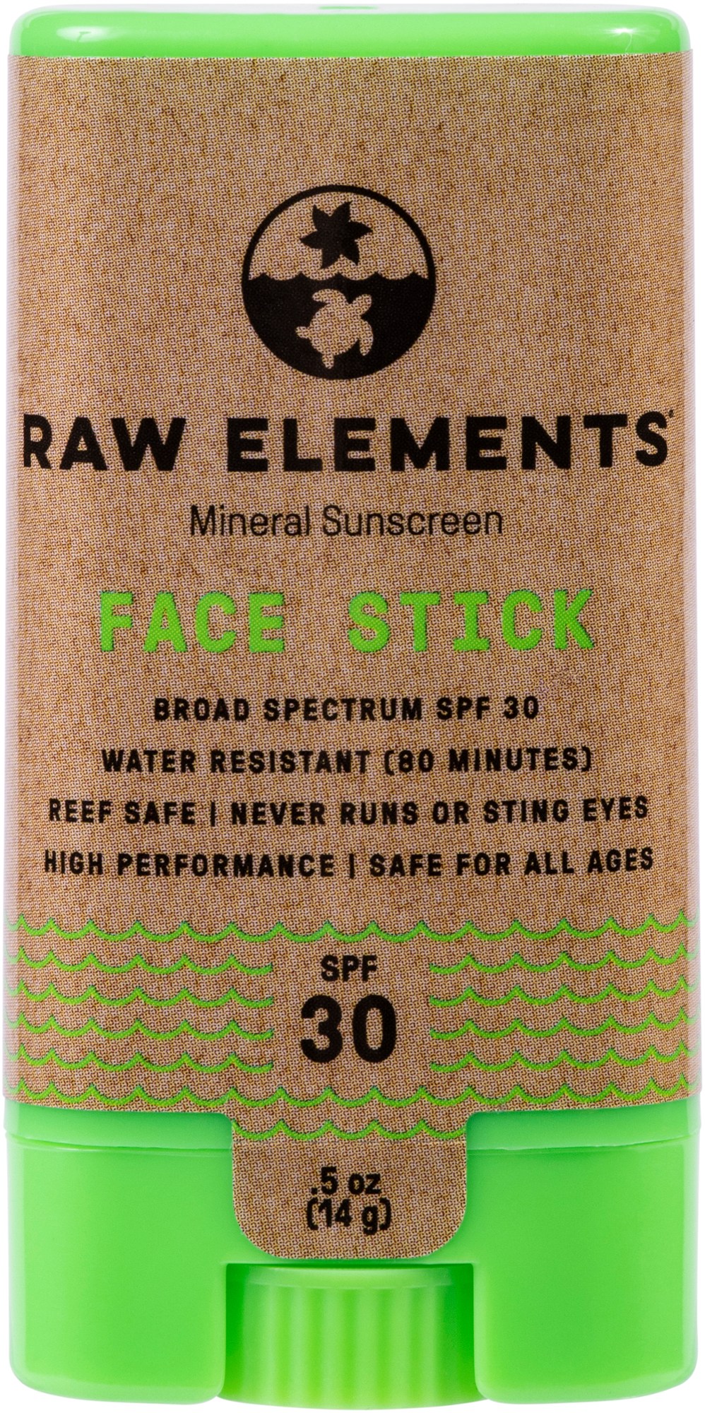 Солнцезащитный карандаш для лица SPF 30 — 0,5 унции. Raw Elements