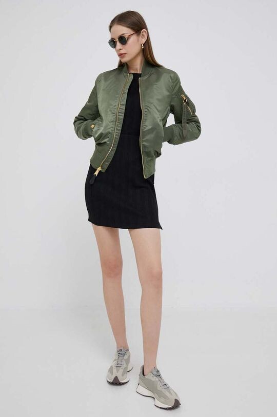 Куртка-бомбер MA-1 VF LW WMN Alpha Industries, зеленый куртка ma 1 boxy wmn alpha industries зеленый