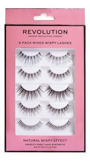 

Накладные ресницы, 5 пар Makeup Revolution, Mixed Wispy Lashes