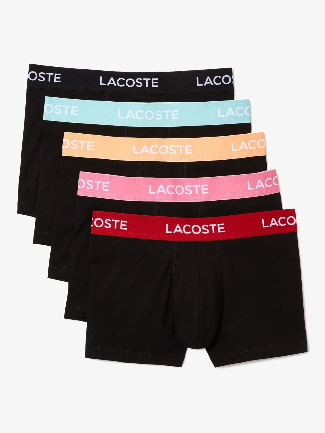 

Боксеры с контрастным поясом Lacoste, черный/мульти