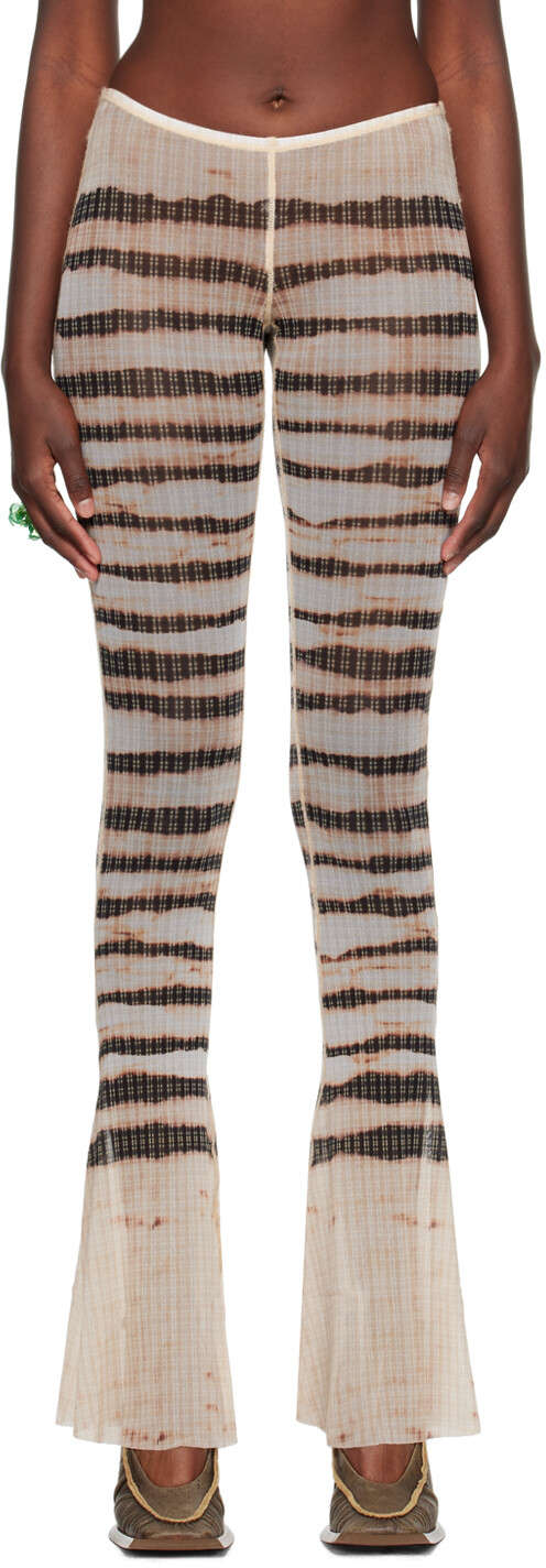

Бежевые брюки KNWLS Edition Jean Paul Gaultier, Бежевый