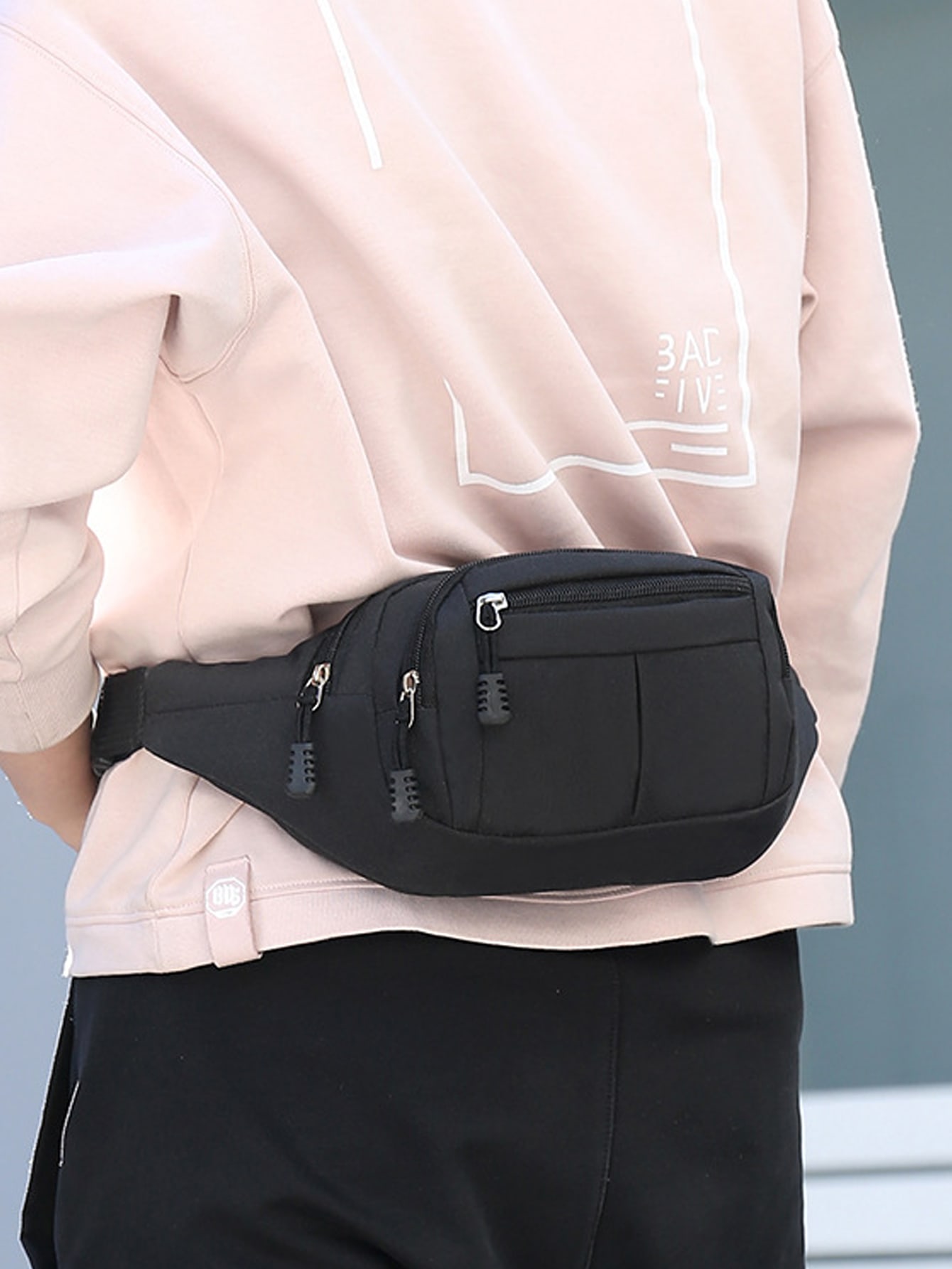 Водонепроницаемая поясная сумка с защитой от кражи, черный забавная поясная сумка для мужчин маленькая дорожная нагрудная сумочка для телефона невидимое боди с защитой от кражи