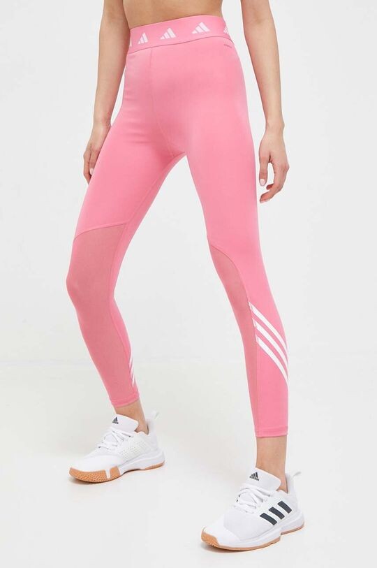 

Леггинсы для тренировок Techfit с 3 полосками adidas, розовый