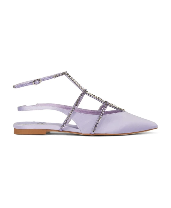 

Сиреневые балетки стильно и естественно Jeffrey Campbell, фиолетовый