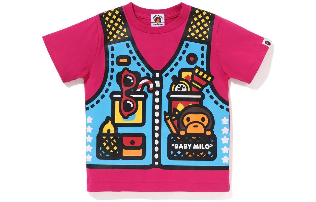 

Детская футболка A Bathing Ape, розовый