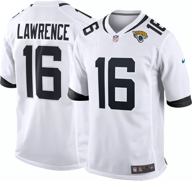 

Мужское белое игровое джерси Nike Jacksonville Jaguars Trevor Lawrence #16