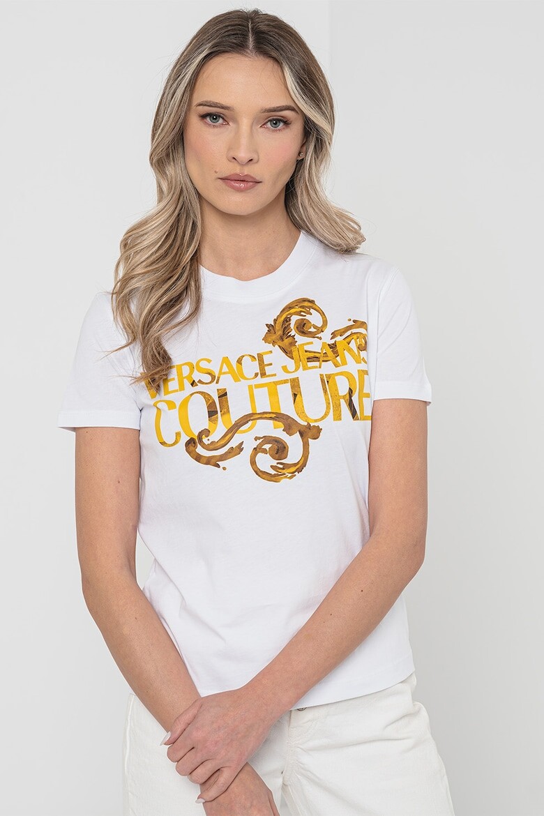 

Хлопковая футболка для тела Versace Jeans Couture, белый