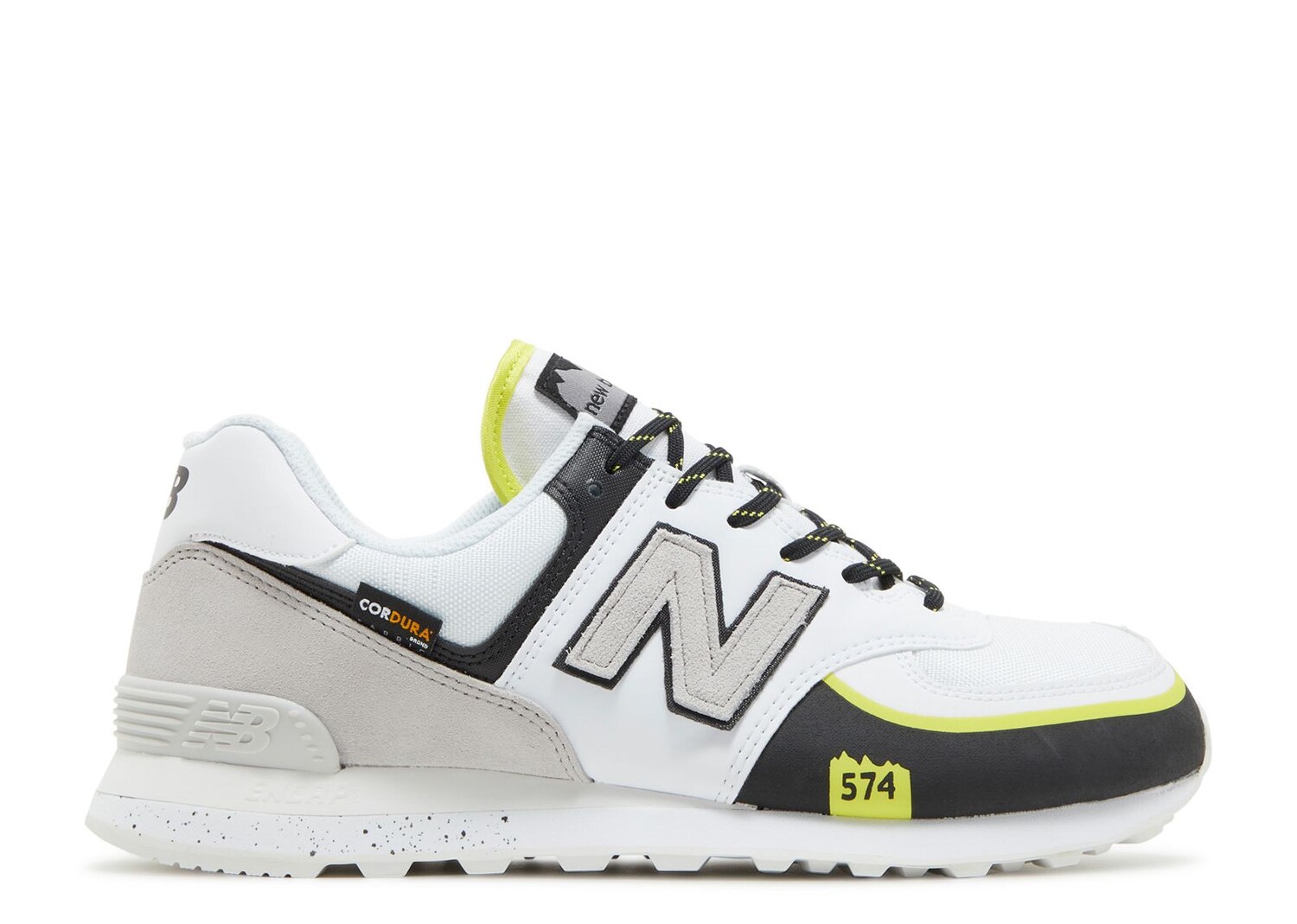 

Кроссовки New Balance 574T 'White Volt', белый