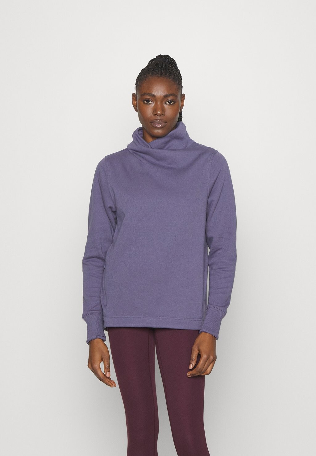 

Толстовка COSY KARMA TWIST NECK Athleta, темно-фиолетовый