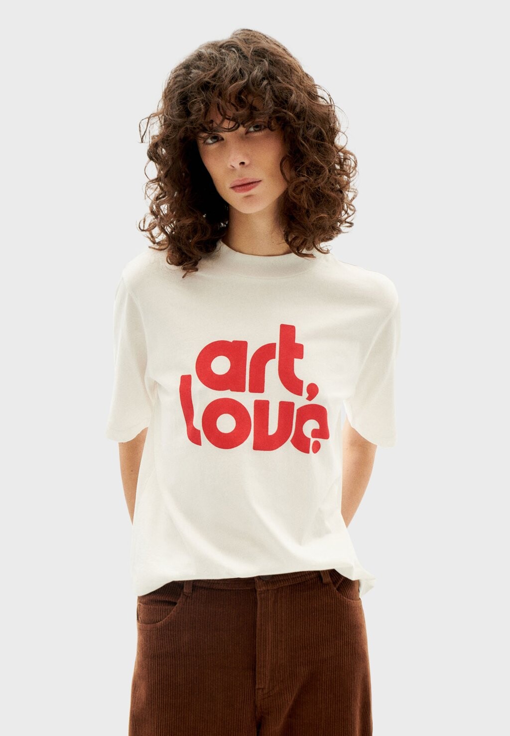 

Футболка с принтом ART&LOVE Thinking Mu, белый