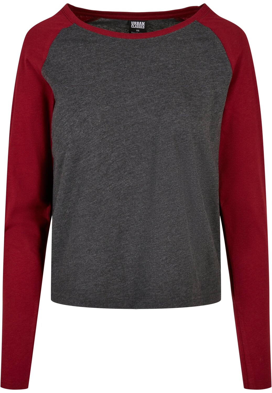 

Лонгслив Urban Classics s, цвет charcoal/burgundy