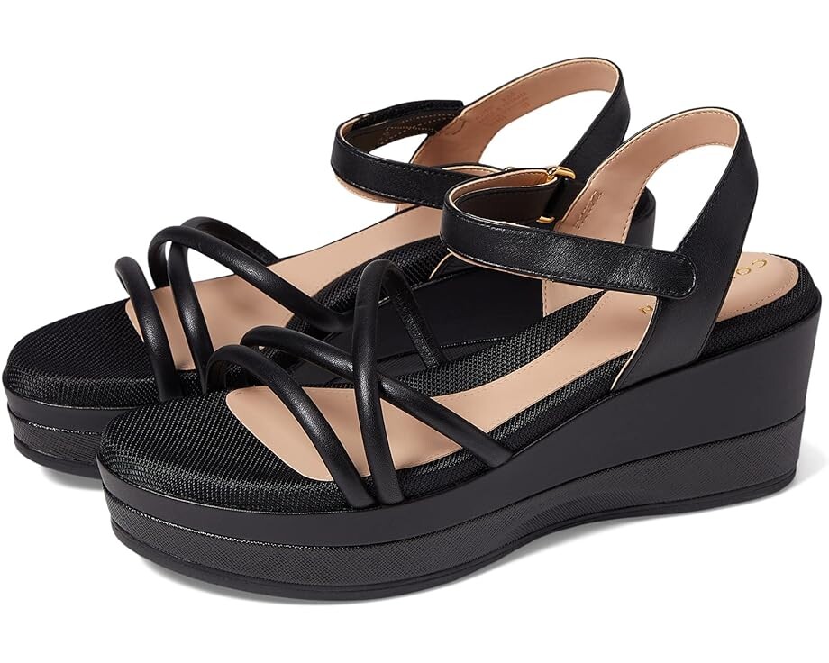 

Туфли Cole Haan Grand Ambition Addison Flatform Wedge, черная кожа