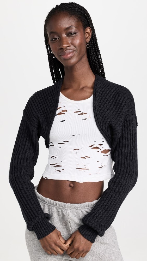 

Кардиган Free People Iris Shrug, черный