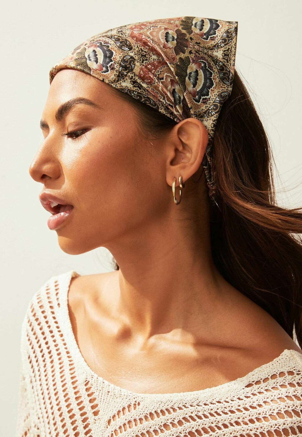

Платок на голову ELASTICATED Next, цвет brown floral