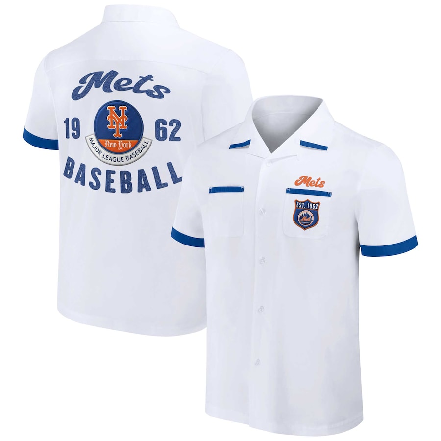 

Рубашка Darius Rucker Collection by Fanatics New York Mets, белый