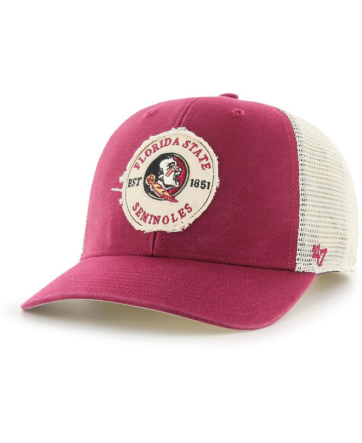 

Мужская гранатовая кепка Florida State Seminoles Howell MVP Trucker Snapback '47 Brand