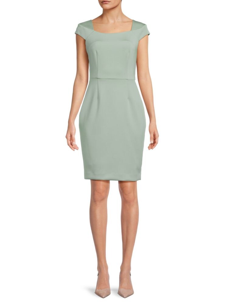 

Мини-платье-футляр с короткими рукавами Calvin Klein, цвет Jadeite