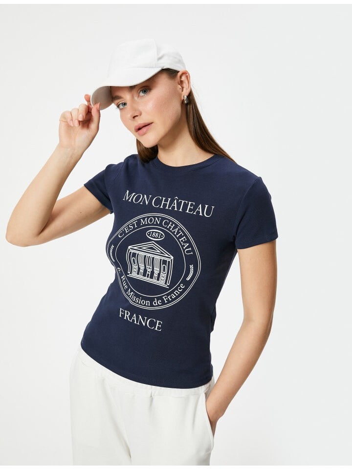 

Футболка KOTON T shirt, темно-синий