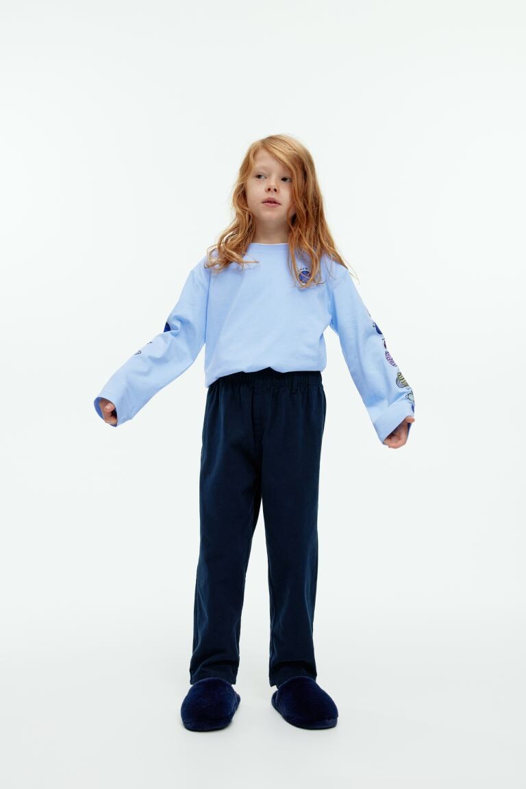 

Рубашка с длинным рукавом H&M, синий