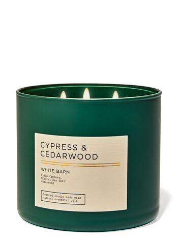 

Свеча с 3 фитилями Cypress & Cedarwood, 14.5 oz / 411 g, Bath and Body Works