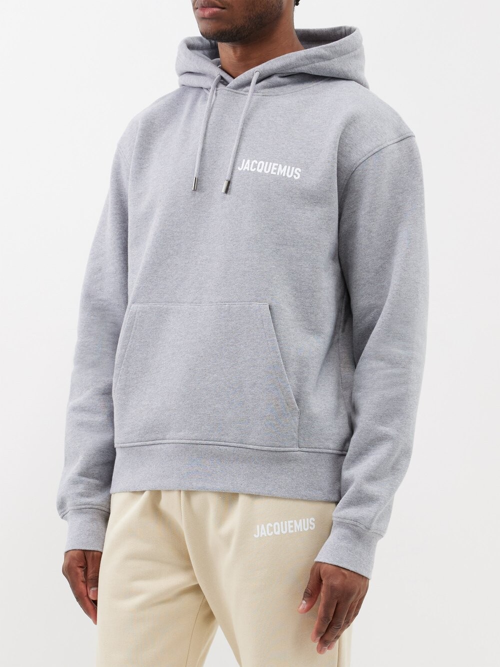 

Худи из органического хлопка с логотипом Jacquemus, серый