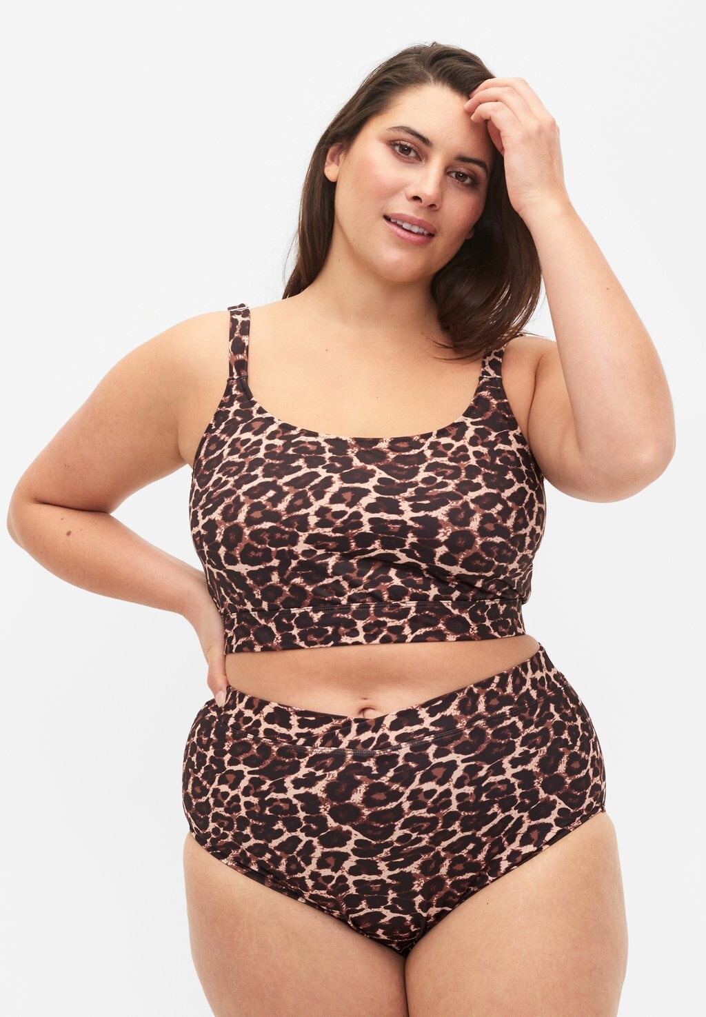 

Плавки бикини WITH PRINT AND HIGH WAIST Zizzi, цвет autentic leopard