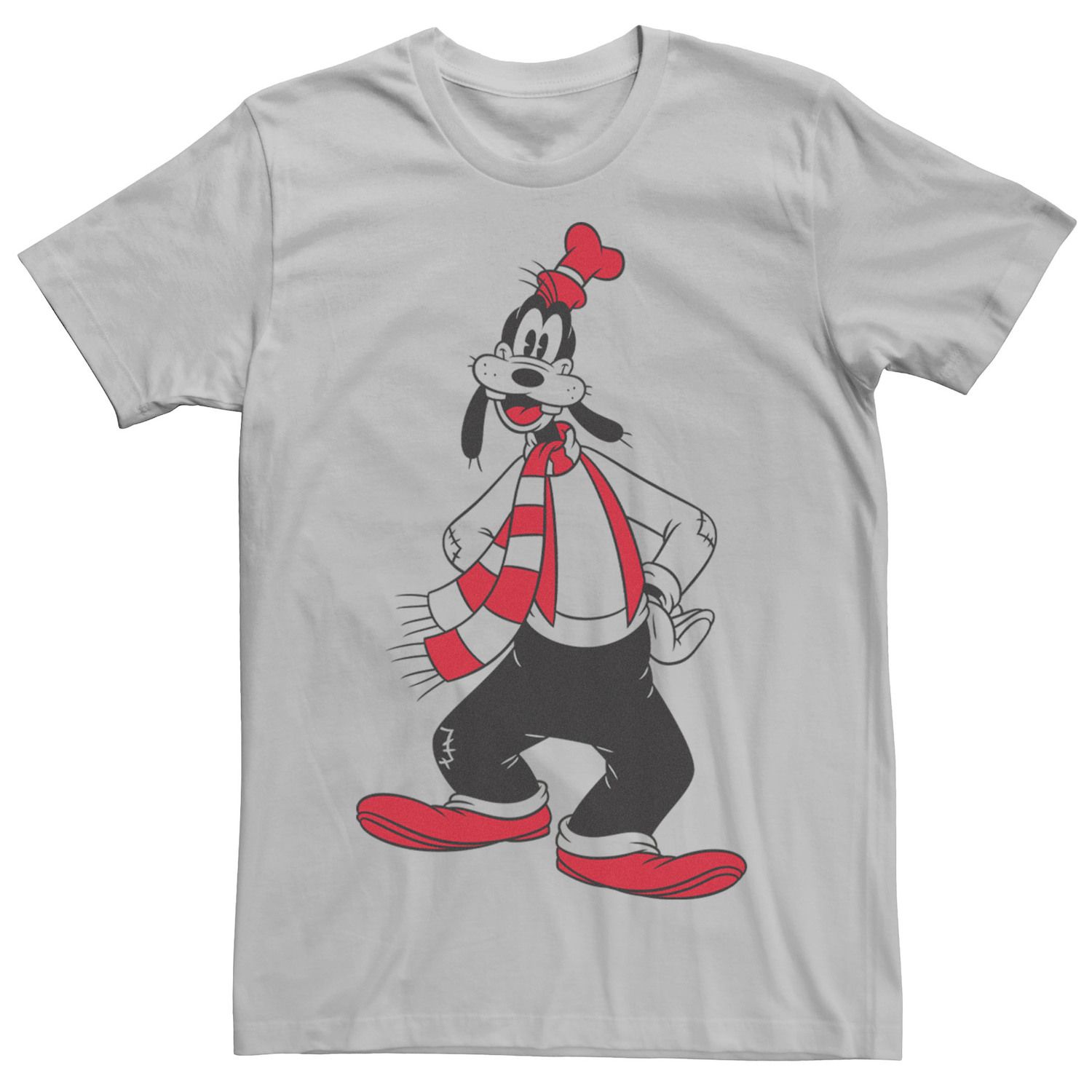 Мужская футболка с рождественским контуром Goofy Disney