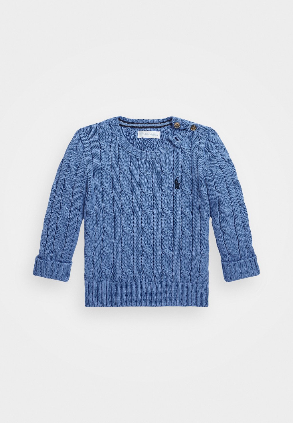 Вязаный свитер BABY CABLE , цвет new england blue Polo Ralph Lauren