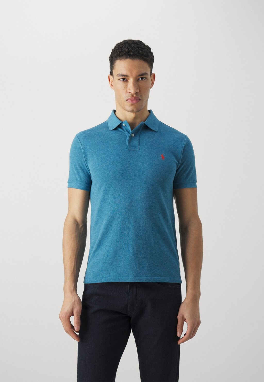 

Рубашка-поло Short Sleeve Polo Ralph Lauren, цвет marine heather
