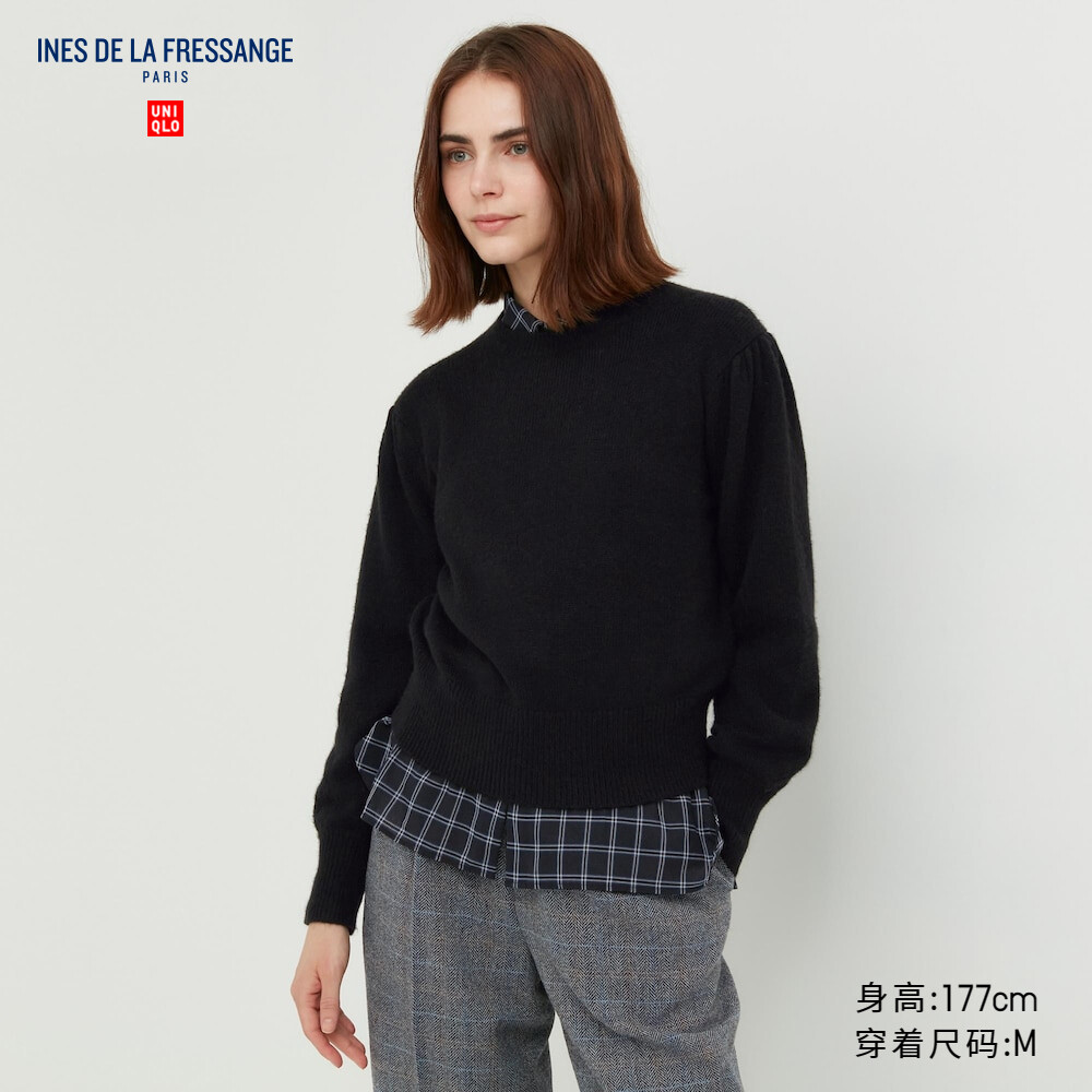 

Свитер Uniqlo IDLF из дизайнерской коллаборации с круглым вырезом, черный