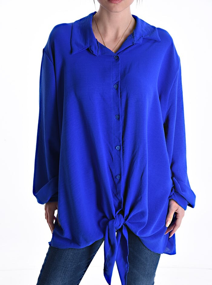 

Рубашка с узлом, цвет Electric blue
