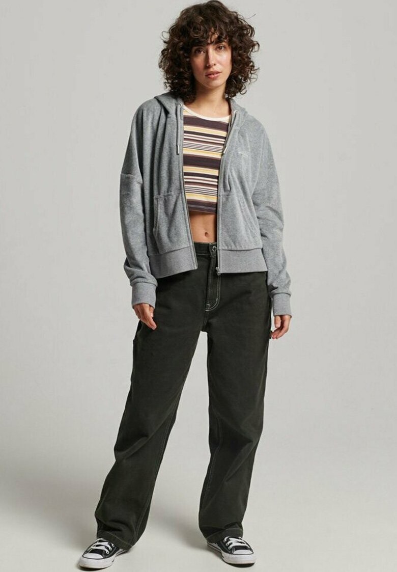

Толстовка на молнии Superdry, Серый