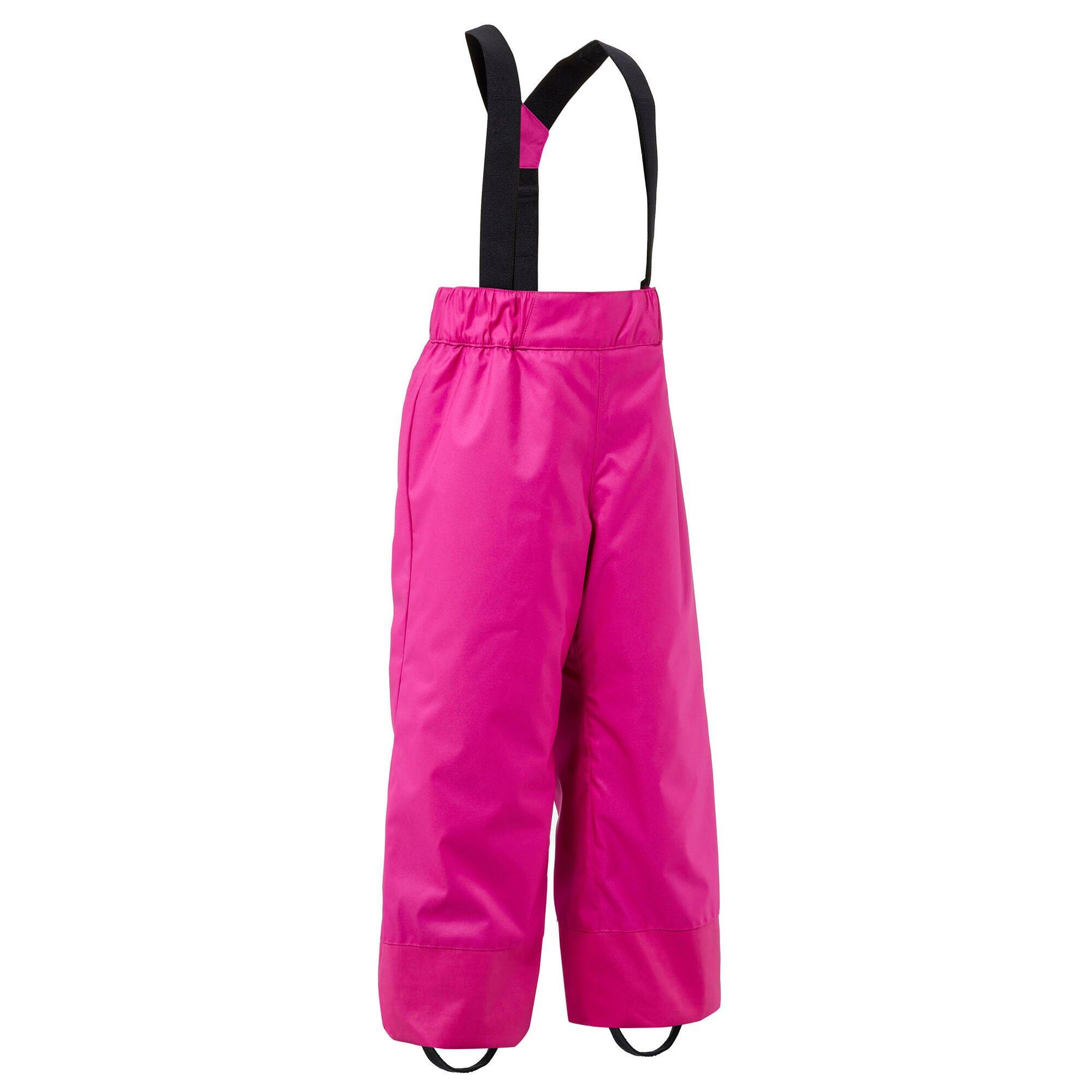 цена Decathlon Теплые и водонепроницаемые лыжные брюки Wedze, розовый