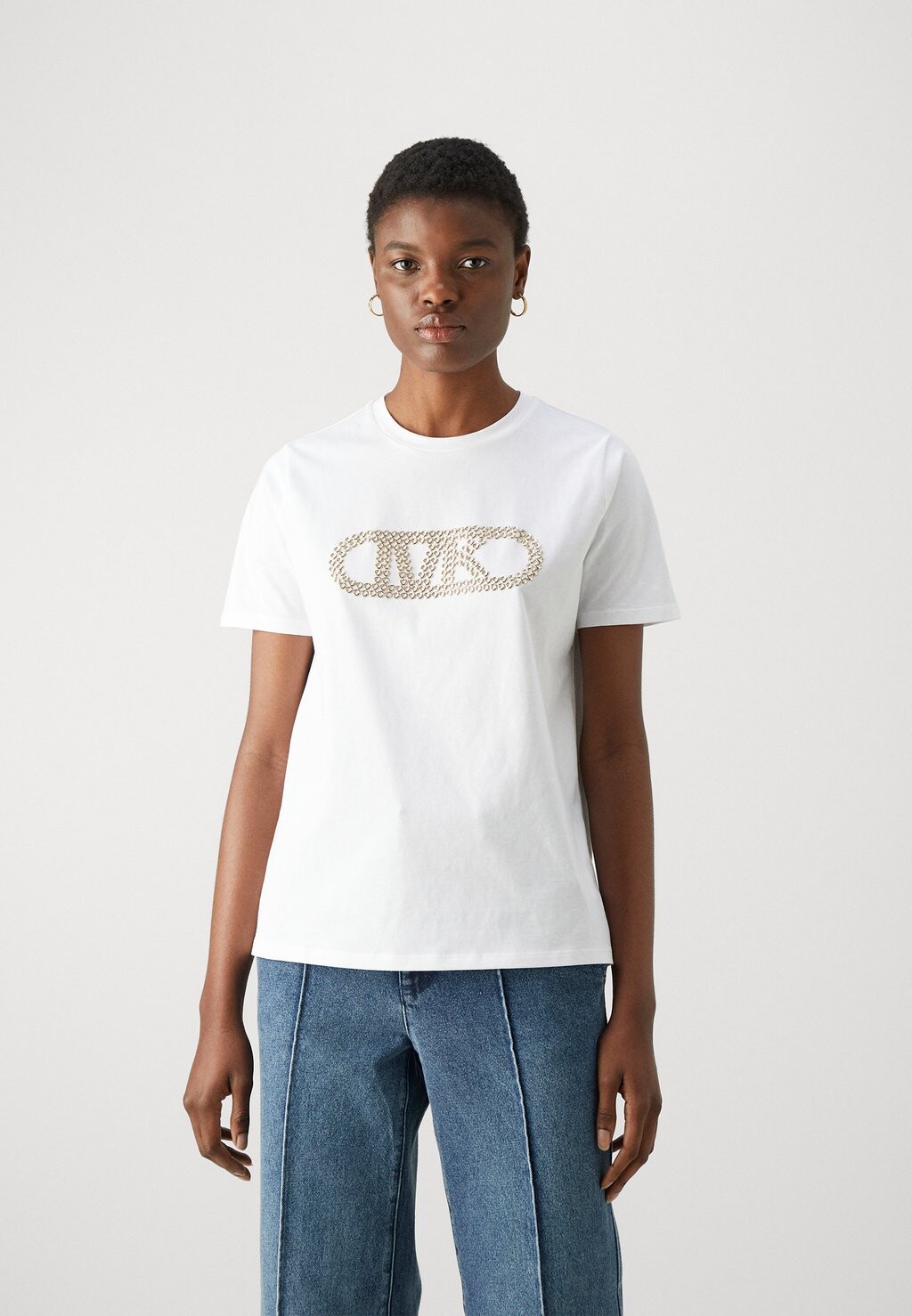 

Футболка с принтом Grommet Empire Tee MICHAEL Michael Kors, белый