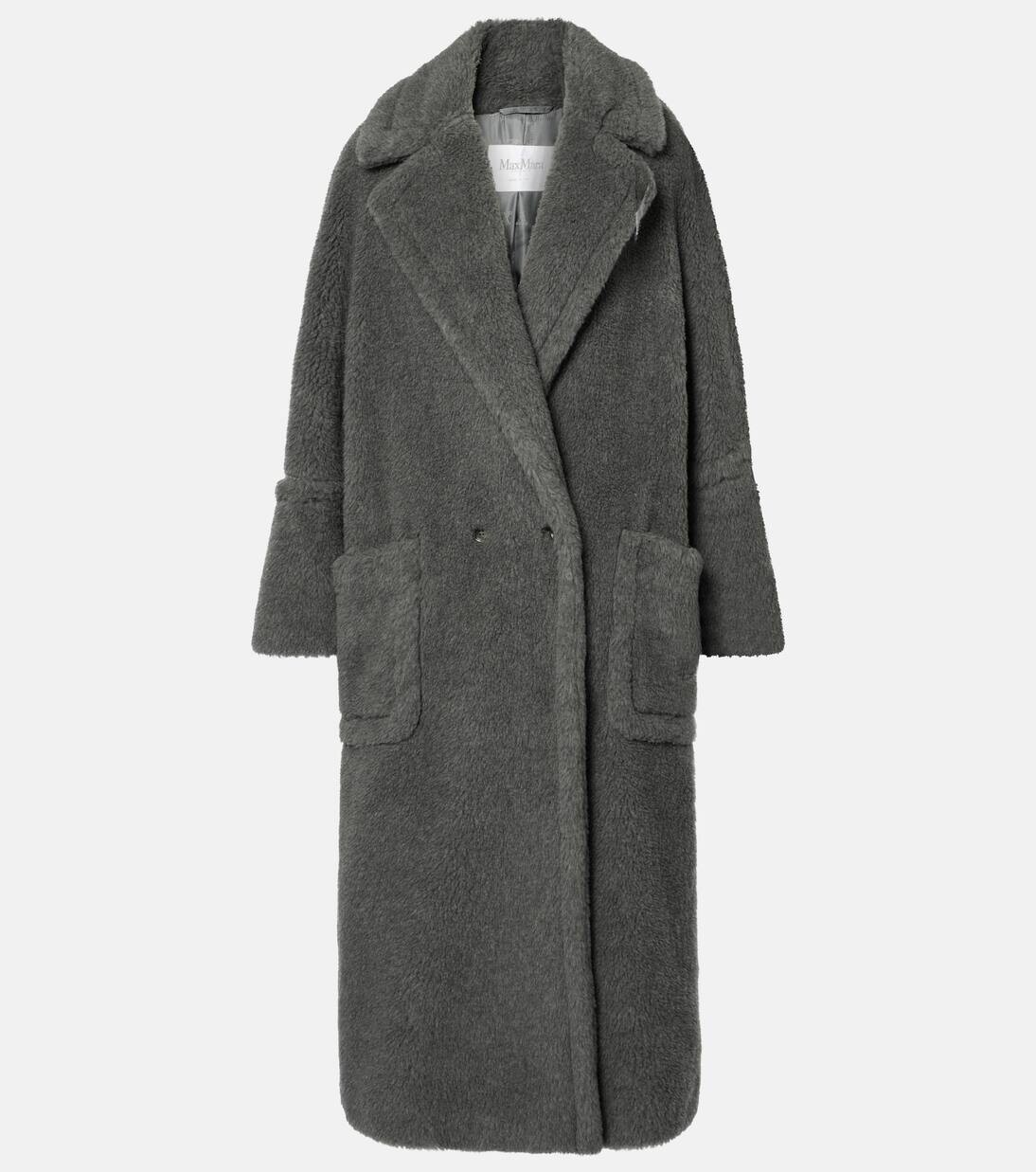 

Пальто из смеси шерсти и шелка «Кадьяк» Max Mara, цвет grigio