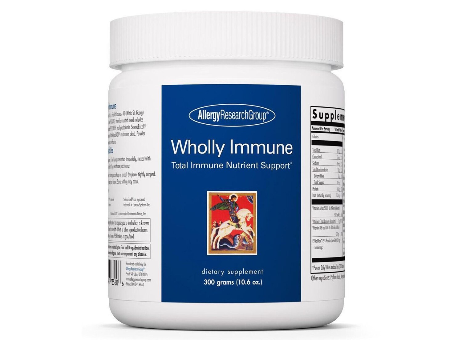 

Allergy Research Group, Полностью иммунный порошок, 300 грамм (10,6 унций) ARG