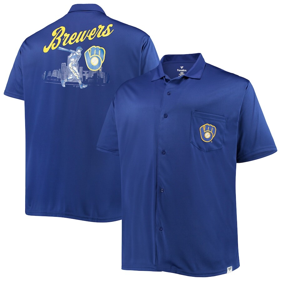 

Рубашка Profile Milwaukee Brewers, роял